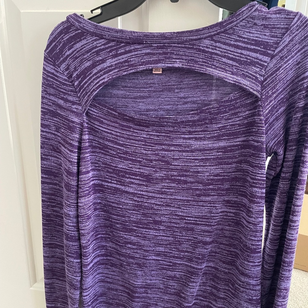 Juicy couture long sleeve cutout top